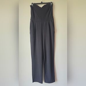 Express Black Strapless Jumpsuit Pantsuit Size 6
